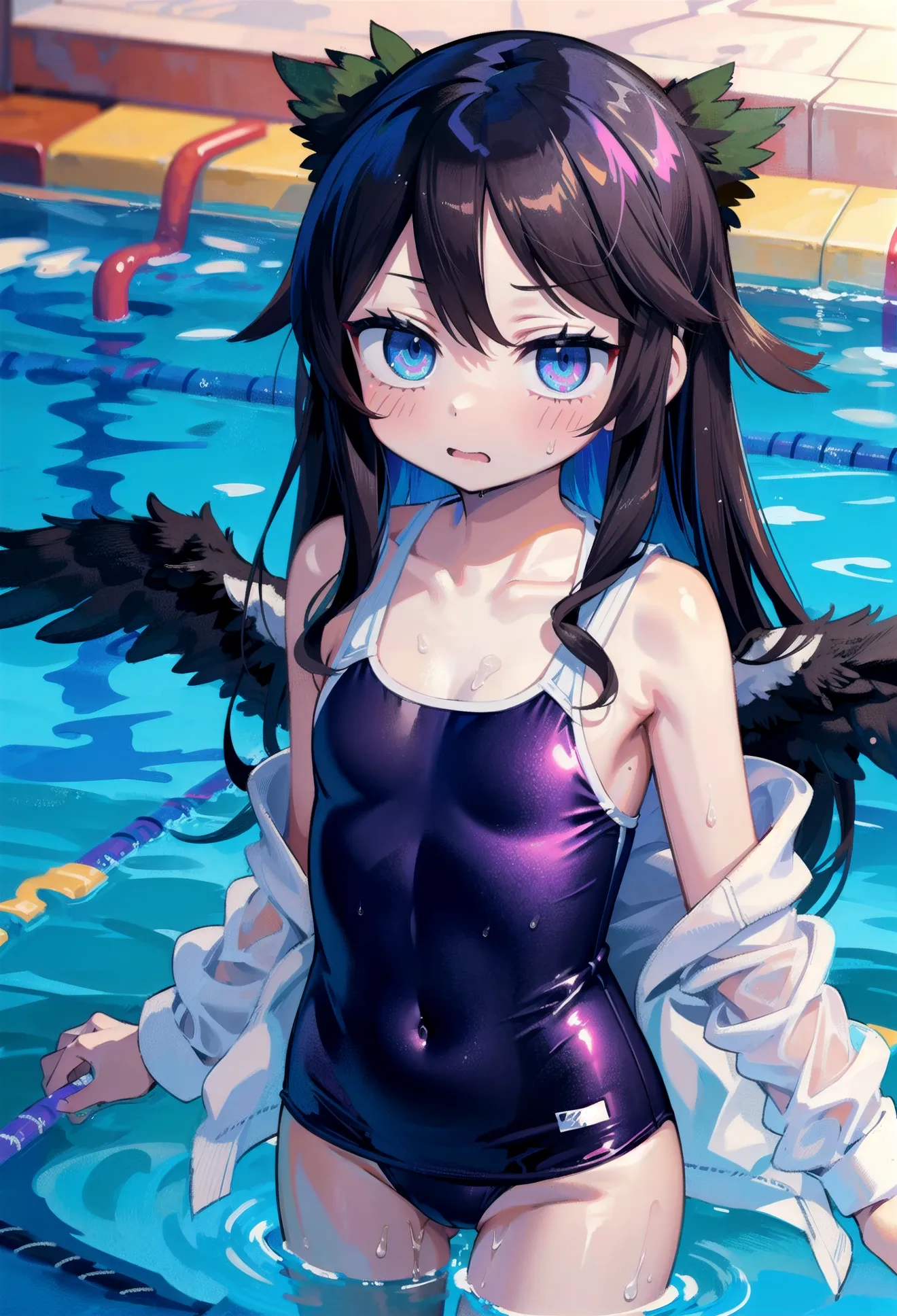 Anything prompt: 1girl, detailed, swim suit, tight swim - PromptHero